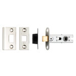 Eurospec 64mm Bolt-Through Tubular Latch - 8mm Follower - Square - Polished Nickel