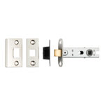 Eurospec 76mm Bolt-Through Tubular Latch - 8mm Follower - Square - Polished Nickel