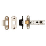 Carlisle Brass 76mm Bolt-Through Tubular Latch - 8mm Follower - Nickel Plated - Radius