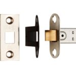 Carlisle Brass 76mm Bolt-Through Tubular Latch - 8mm Follower - Nickel Plated - Square