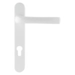 Mila Standard Security UPVC Door Handle PZ 122mm C/C White