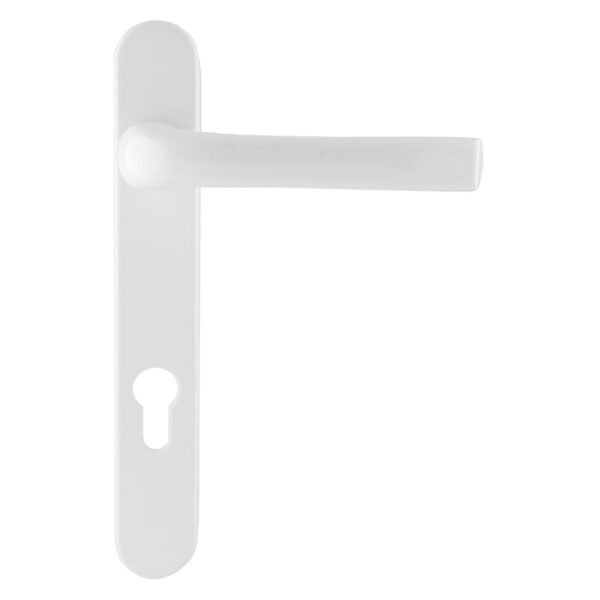 Mila Standard Security UPVC Door Handle PZ 211mm C/C White