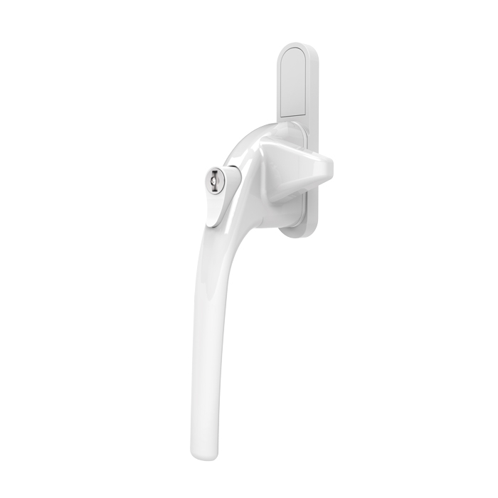 bx056178_1.jpg Mila Cockspur Window Handle, L/H, White - Image 1