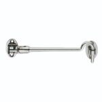 Eurospec 150mm Cabin Hook Silent Pattern - Bright Stainless Steel