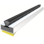 Carlisle Brass White 2.1 Mtr. Fire & Smoke Door Seals S/a 10mm x 4mm (Fs110-25) (One Pack Contains x 25)