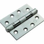 Eurospec 102 x 76 x 3mm Ball Bearing Hinge - Grade 13 - 316 C/W Screws (Pair) - Satin Stainless Steel