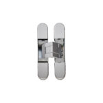 Eurospec 929 Stars 3d Concealed Hinge 76 x 14mm Silver - Screws Not Supplied