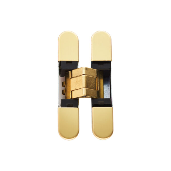 Eurospec 929 Stars 3d Concealed Hinge 76 x 14mm Brass Plated - Screws Not Supplied
