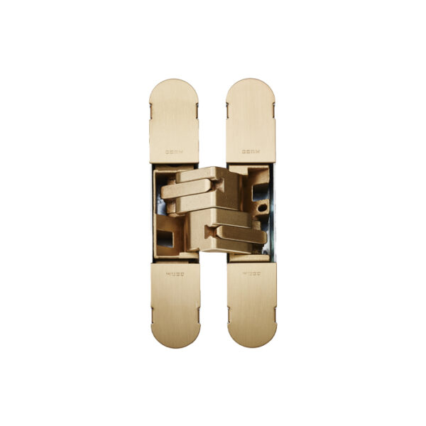 Eurospec 1130 Stars 3d Concealed Hinge 134 x 24mm Osg (Galvanic Satin Brass)