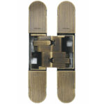 Eurospec 1131 Stars 3d Concealed Hinge 160 x 32mm Antique Satin Bronze - Screws Not Supplied - Antique Satin Bronzed