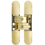 Eurospec 1131 Stars 3d Concealed Hinge 160 x 32mm Brass Plated - Screws Not Supplied