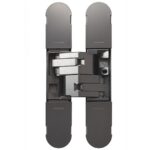 Eurospec 1230 Stars 3d Concealed Hinge 130 x 30mm Black Nickel - Screws Not Supplied