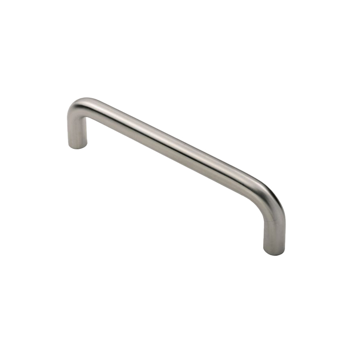 cpd1096sss_1.jpg Eurospec 10mm Dia. D Pull Handle - 96mm C/C - Bolt Through Fixing - Satin Stainless Steel - Image 1