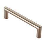 Eurospec 10mm Dia. Mitred Pull Handle - 96mm C/C - Bolt Through Fixing - Satin Stainless Steel