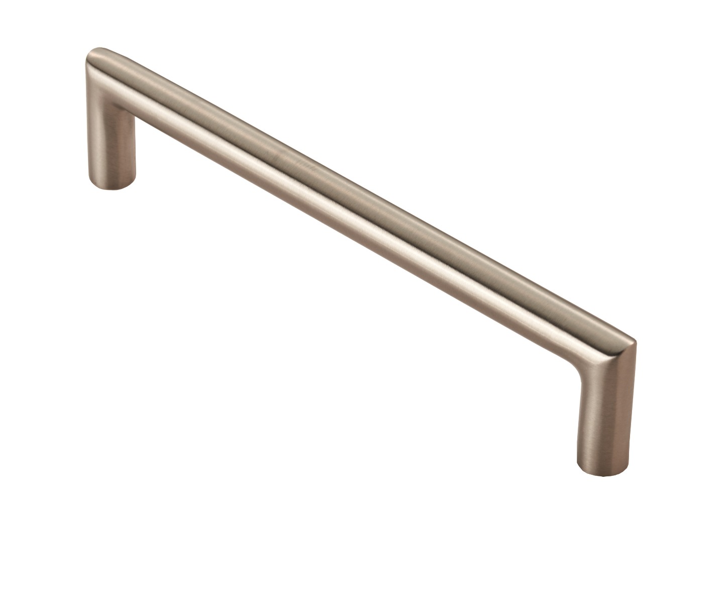 cpm1128sss.jpg Eurospec 10mm Dia. Mitred Pull Handle - 128mm C/C - Bolt Through Fixing - Satin Stainless Steel - Image 1