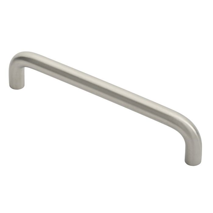 csd1128sss.jpg Eurospec 10mm Dia. D Pull Handle - 128mm C/C - Bolt Through Fixing - Satin Stainless Steel - Image 1