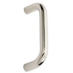Eurospec 19mm Dia. D Pull Handle - 150mm C/C - Bolt Through Fixing - Bright Stainless Steel