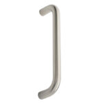Eurospec 19mm Dia. D Pull Handle - 225mm C/C - Bolt Through Fixing - Satin Stainless Steel