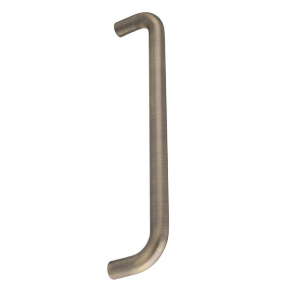 Eurospec 19mm Dia. D Pull Handle - 450mm C/C - Bolt Through Fixing - Antique Brass