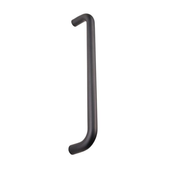 Eurospec 19mm Dia. D Pull Handle - 300mm C/C - Bolt Through Fixing - Matt Black