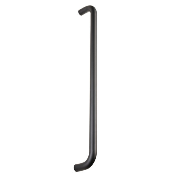 Eurospec 19mm Dia. D Pull Handle - 450mm C/C - Bolt Through Fixing - Matt Black
