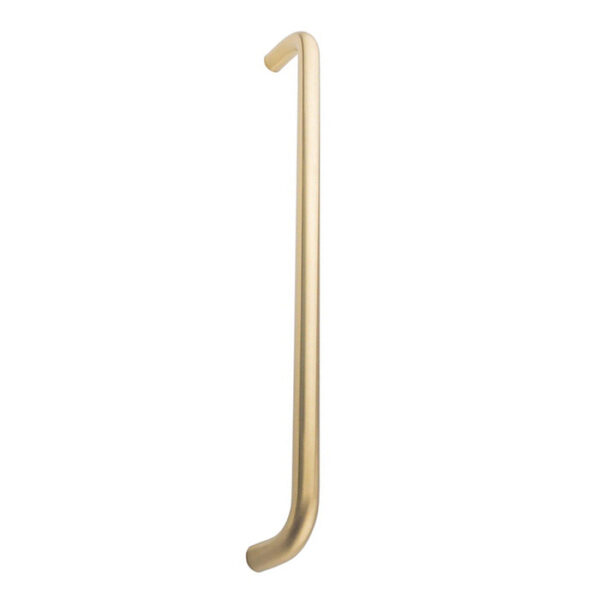 Eurospec 19mm Dia. D Pull Handle - 450mm C/C - Bolt Through Fixing - Satin PVD