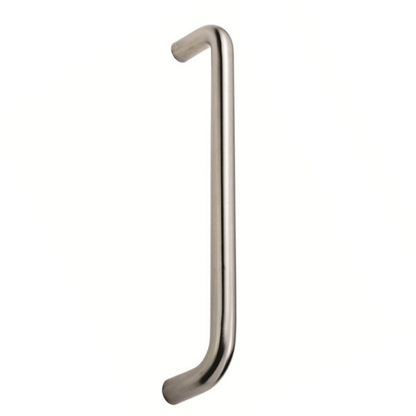 Eurospec 19mm Dia. D Pull Handle - 450mm C/C - Bolt Through Fixing - Satin Stainless Steel