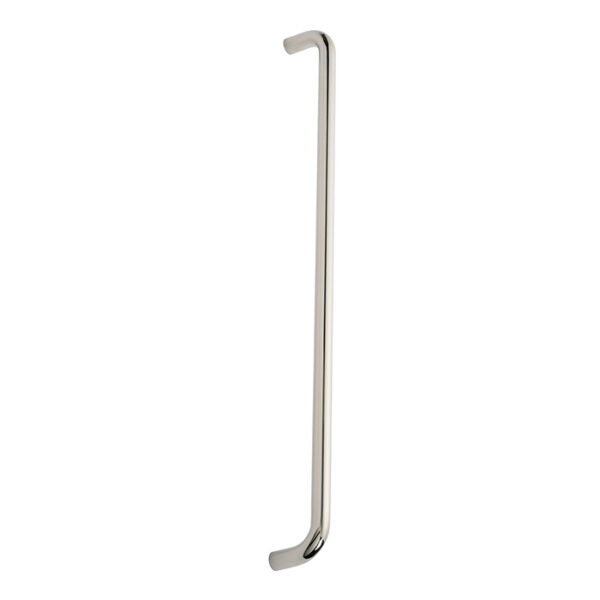 Eurospec 19mm Dia. D Pull Handle - 600mm C/C - Bolt Through Fixing - Bright Stainless Steel