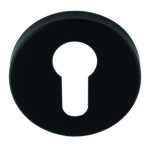Eurospec Escutcheon - Euro Profile - Push-on Round Rose - Matt Black