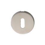 Eurospec Escutcheon - Lock Profile - Push-on Round Rose - Bright Stainless Steel