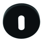Eurospec Escutcheon - Lock Profile - Push-on Round Rose - Matt Black