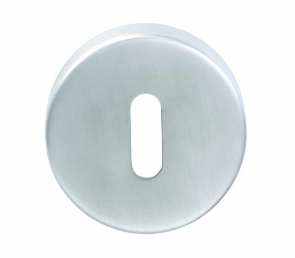 Eurospec Escutcheon - Lock Profile - Push-on Round Rose - Satin Stainless Steel