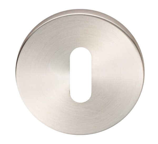 Eurospec Escutcheon - Lock Profile - Push-on Round Rose - Satin Stainless Steel