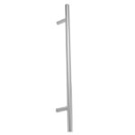 Eurospec 19mm Dia. Straight T Bar Pull Handle - 425mm C/C (600mm O/a) - Bolt Through Fixing - Satin Stainless Steel