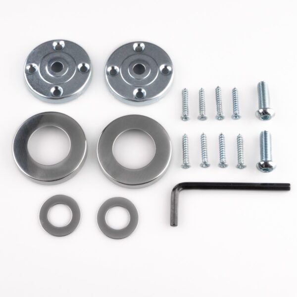 Eurospec Face Fix Rose to Suit Pull Handles - Pair - Bright Stainless Steel