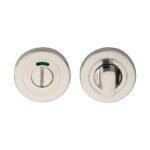 Eurospec Turn & Release - 5mm Spindle - Push-on Round Rose - Optional Indicator - Bright Stainless Steel