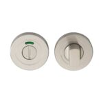 Eurospec Turn & Release - 5mm Spindle - Push-on Round Rose - Optional Indicator - Satin Stainless Steel