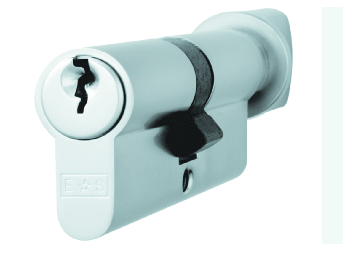 cya71360sc.jpg Eurospec Mp5 60mm Euro Cylinder & Turn - Ktd - (Architectural) - Satin Chrome - Image 1