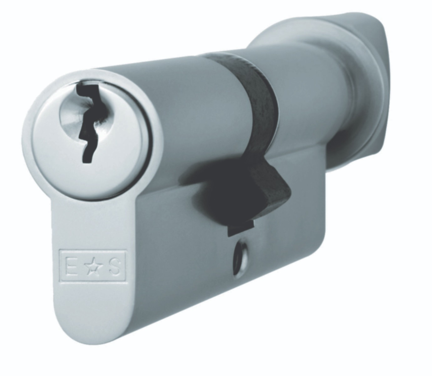 cya71370sc_1.jpg Eurospec Mp5 70mm Euro Cylinder & Turn - Ktd - Satin Chrome - Image 1