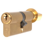Eurospec Mp5 70mm Euro Cylinder & Turn - Ktd - Satin Brass