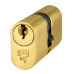 Eurospec Mp5 70mm Oval Double Cylinder - Ktd - (Architectural) - Polished Brass