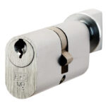 Eurospec Mp5 70mm Oval Cylinder & Turn - Ktd - (Architectural) - Satin Chrome