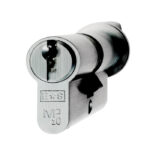 Eurospec Mp10 80mm Euro Cylinder & Turn - Ktd - Satin Chrome