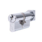 Eurospec Mp10 80mm Euro Cylinder & Turn - Ktd - Polished Chrome