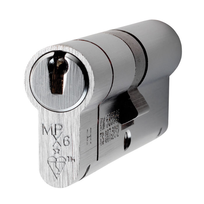 cyx71270sc_1_8.jpg Eurospec Mpx6 45/50mm Euro Double Cylinder - Ktd - Satin Chrome - Image 1