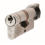 Eurospec Mpx6 35/45mm Euro Cylinder & Turn- Ktd - Polished Chrome