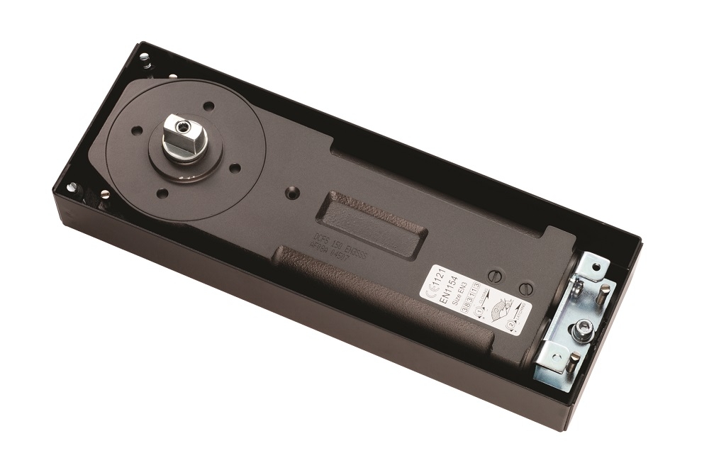 dcfs150-en3sss.jpg Eurospec D/a Floor Spring Nho Size 3 (105kg) C/W Standard Spindle (Interchangeable) - Satin Stainless Steel - Image 1