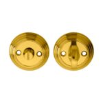 Carlisle Brass Turn & Release on Round Rose (4.9 x 67mm Spindle) - (Face Fix) - Polished Brass