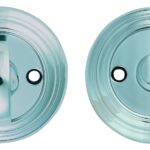 Carlisle Brass Turn & Release on Round Rose (4.9 x 67mm Spindle) - (Face Fix) - Polished Chrome