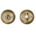 Carlisle Brass Turn & Release on Round Rose (4.9 x 67mm Spindle) - (Face Fix) - Florentine Bronze